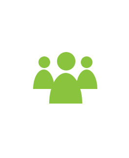 graphic of a computer mouse with people inside overtop an open book in white and light green